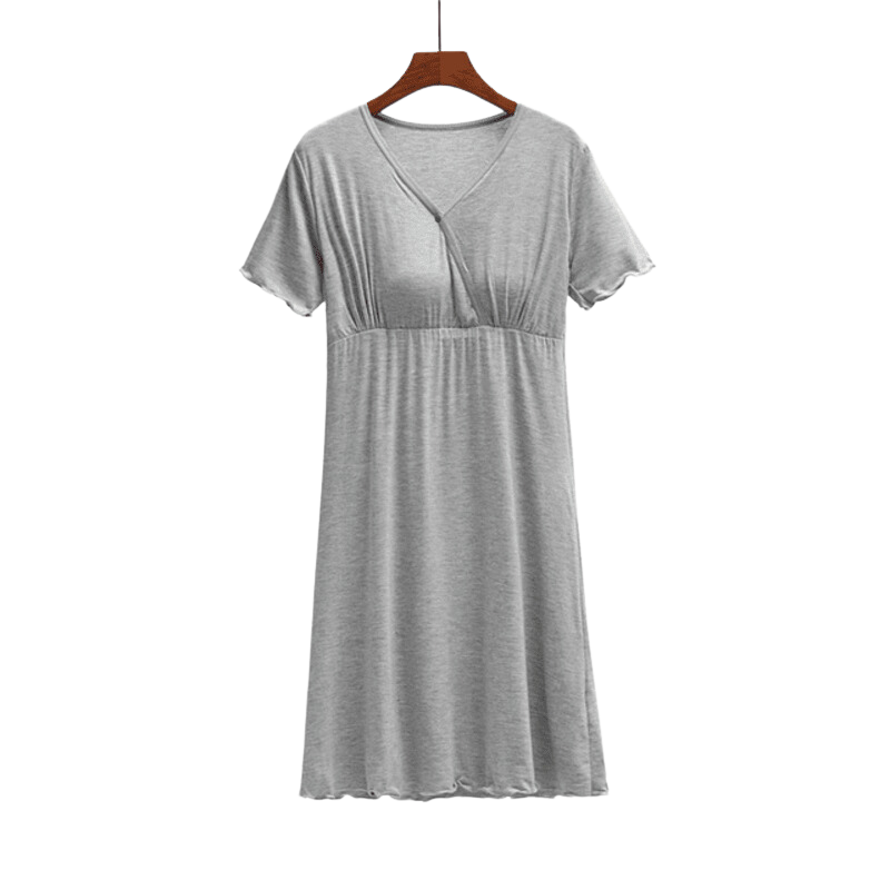 Casual Nightdress with Short Sleeves For Women