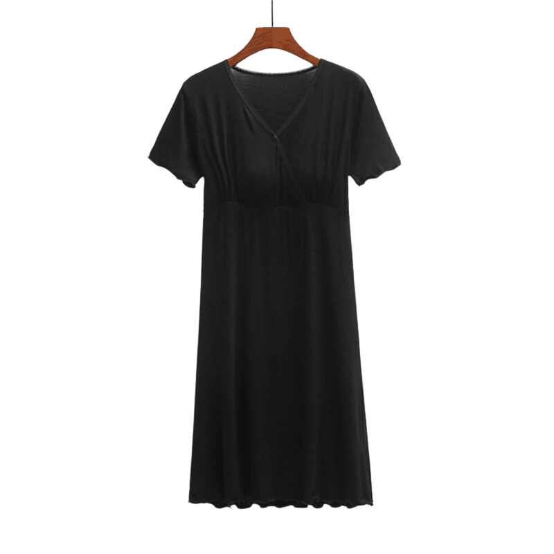 Casual Nightdress with Short Sleeves For Women
